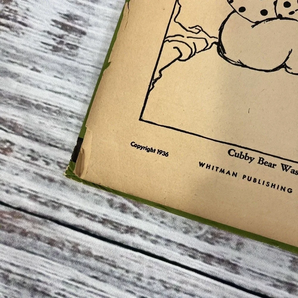 Vintage Cubby Bear Children's Book A Stand Out Whitman Publishing